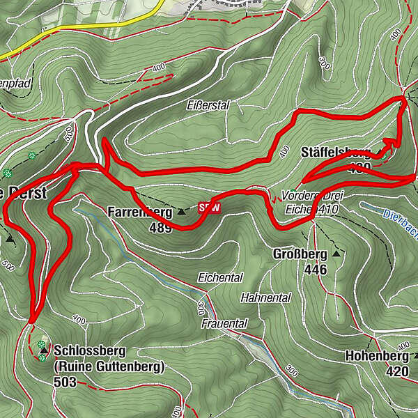 DornröschenRundwanderweg BERGFEX Wanderung Tour RheinlandPfalz