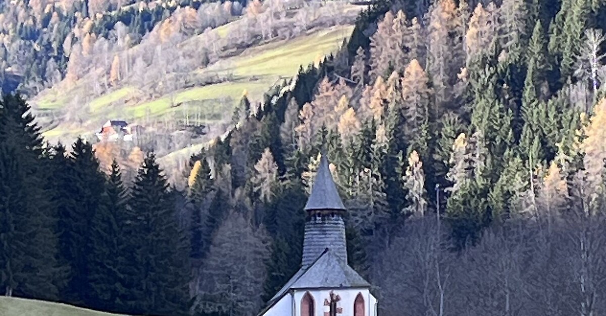 Sankt LorenzenCäcilia kirche BERGFEX Wanderung Tour Steiermark