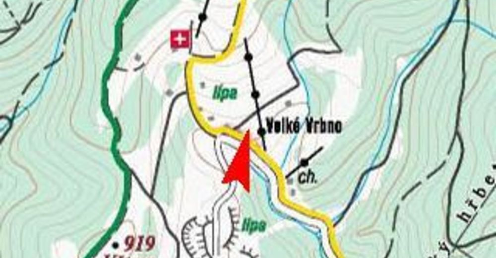 Planul pistelor Zonă de schi Paprsek - Olšanka