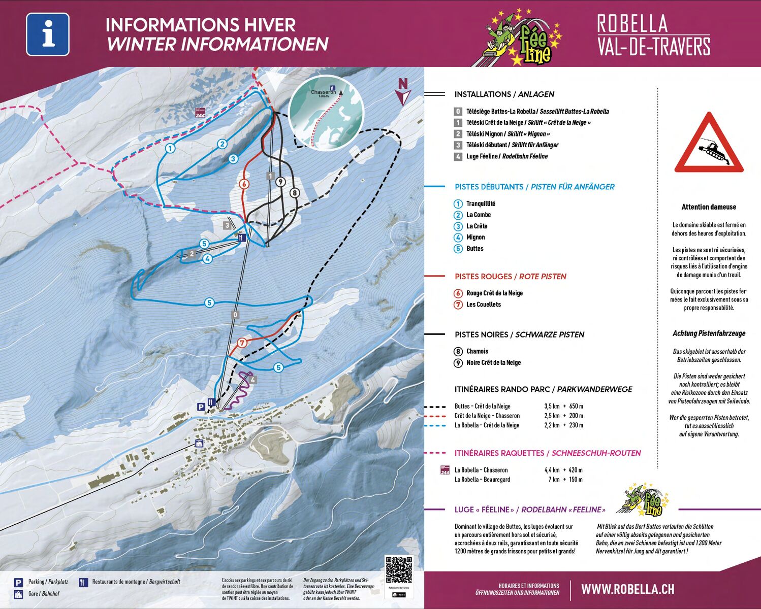 PistenplanSkigebiet La Robella