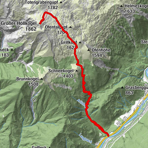 Großer Höllkogel BERGFEX Wanderung Tour Oberösterreich