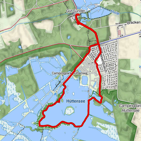 Rund um die Meissendorfer Teiche BERGFEX Wanderung Tour Niedersachsen