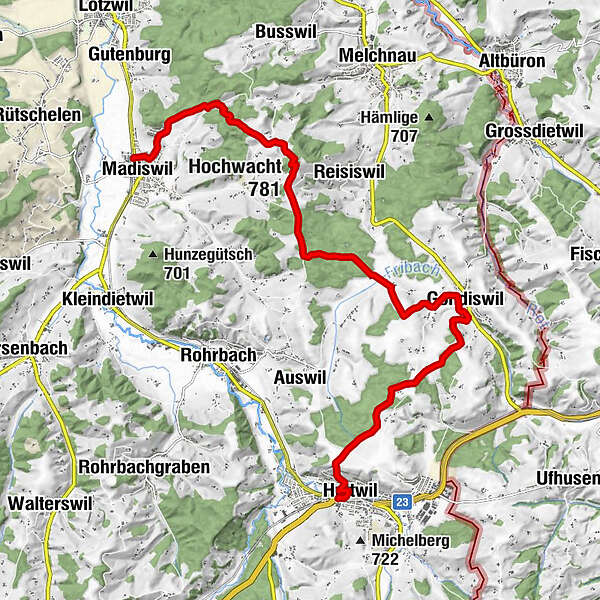 Hohwacht bei Reisiswil BERGFEX Wanderung Tour Berner Oberland