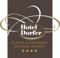 Logotipo Hotel Dorfer alpine & charming