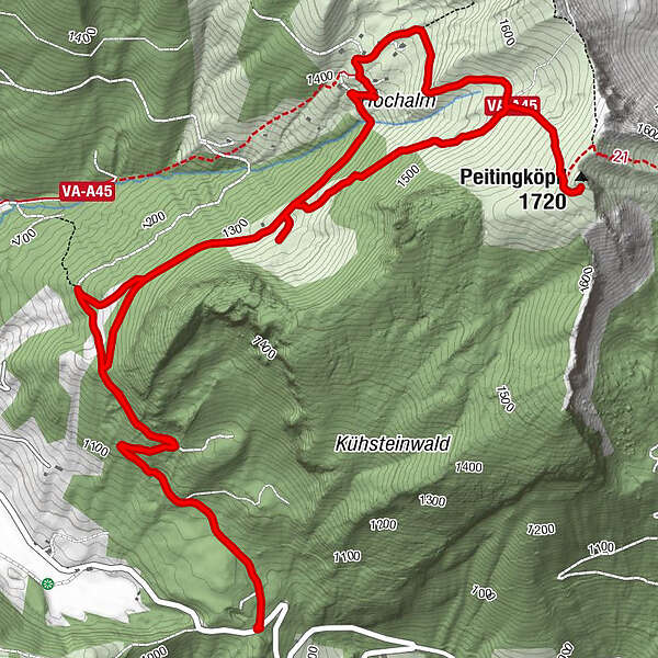 Gemeinde Unken - Peitingköpfl - Hochalm - Trostberger Hütte - BERGFEX