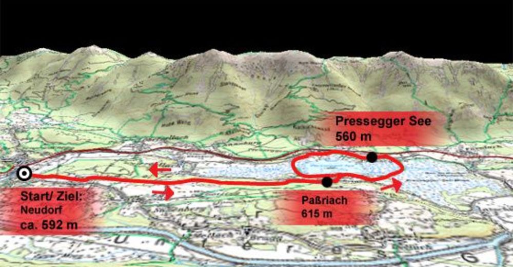 Hermagor: Pressegger See - BERGFEX - Wanderung - Tour Kärnten