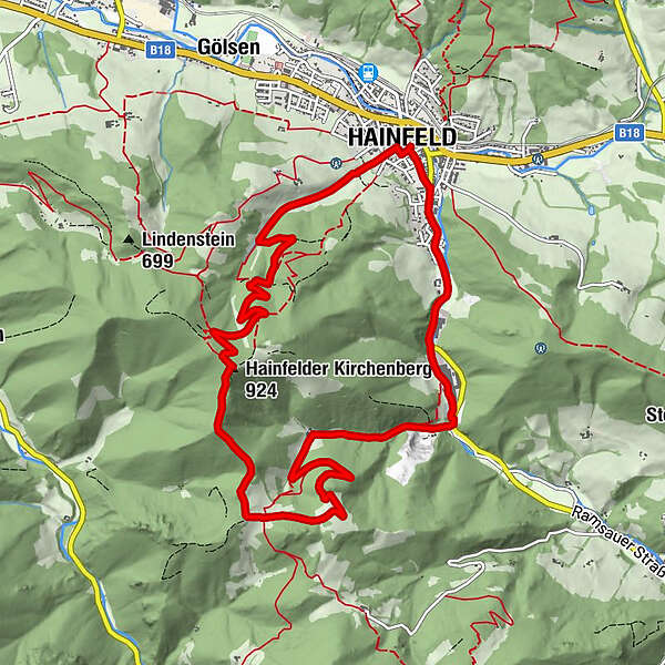 Hainfeld Liasnböndel Naturfreundehütte Hainfelder Kirchenberg