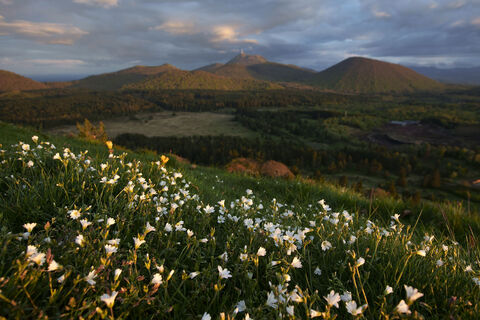 Volcanic hike of the Puys de Jumes, La Coquille and Les Gouttes