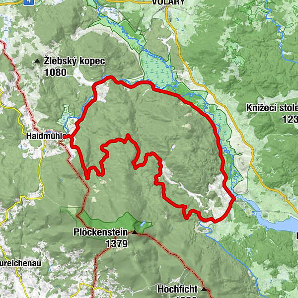 Fahrradfahren am Schwarzenberger Schwemmkanal - BERGFEX - Mountainbike