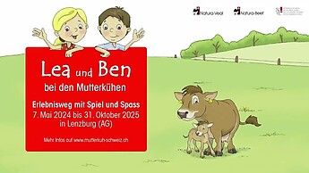 Erlebnisweg "Lea und Ben bei den Mutterkühen in Lenzburg"