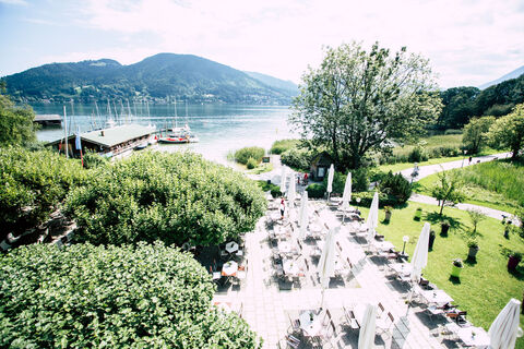 Biergarten am Tegernsee beim Terrassenhof