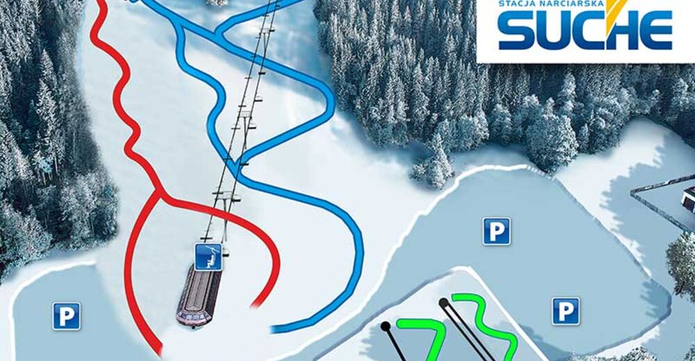 Piste map Ski resort Suche