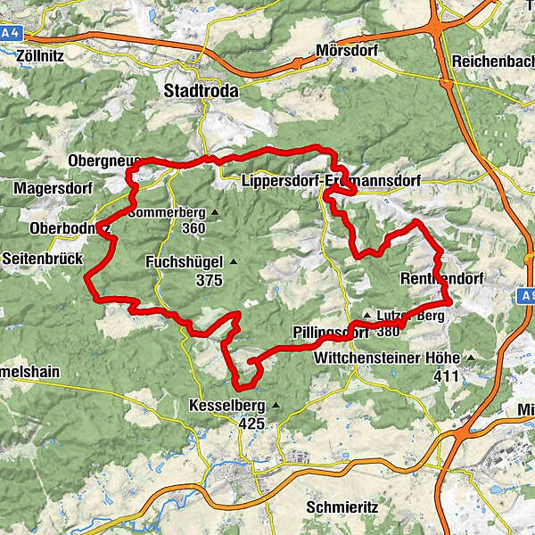 Rundwanderweg -... - BERGFEX - Pilgerweg - Tour Thüringen