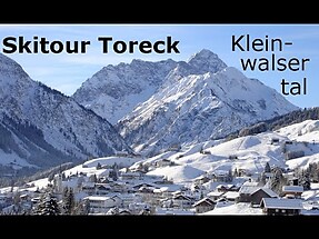 Skitour Kleinwalsertal - Bergwasser begeht das Toreck