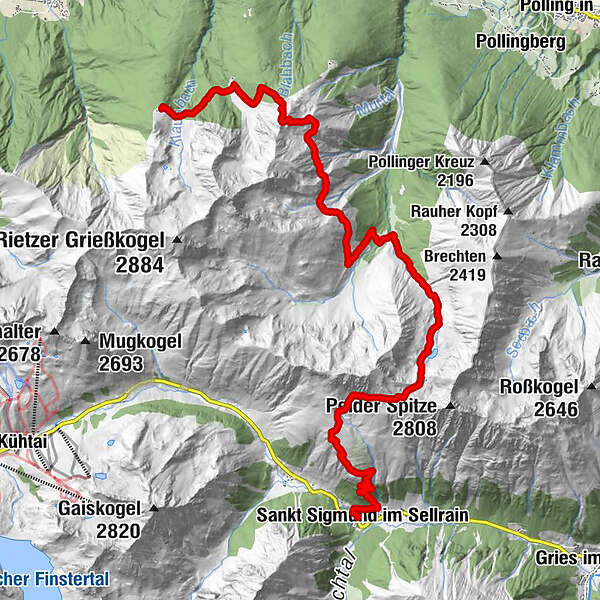 8. Sellrain Sankt Sigmund BERGFEX Hochtour Tour Tirol