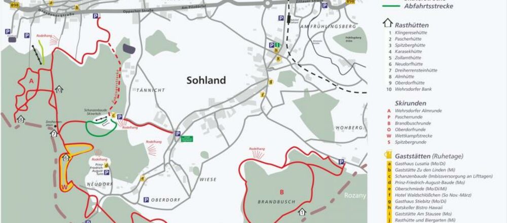 Loipenplan Sohland / Wehrsdorf