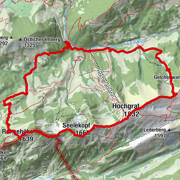 Lanzenbach Rohnehöhe Seelekopf Hochgrat Bergfex Wanderung Tour Bayern 2577