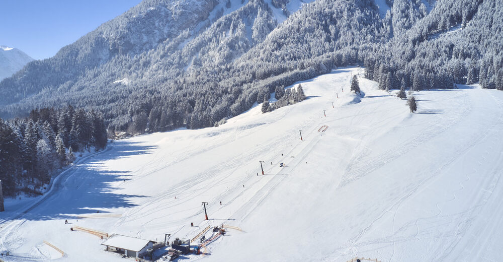 Pistenplan Skigebiet Schollenwiesenlift / Höfen bei Reutte