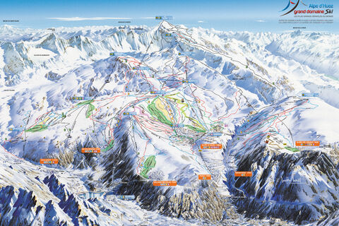 Zonă de schii Auris en Oisans / Alpe d'Huez Grand Domaine