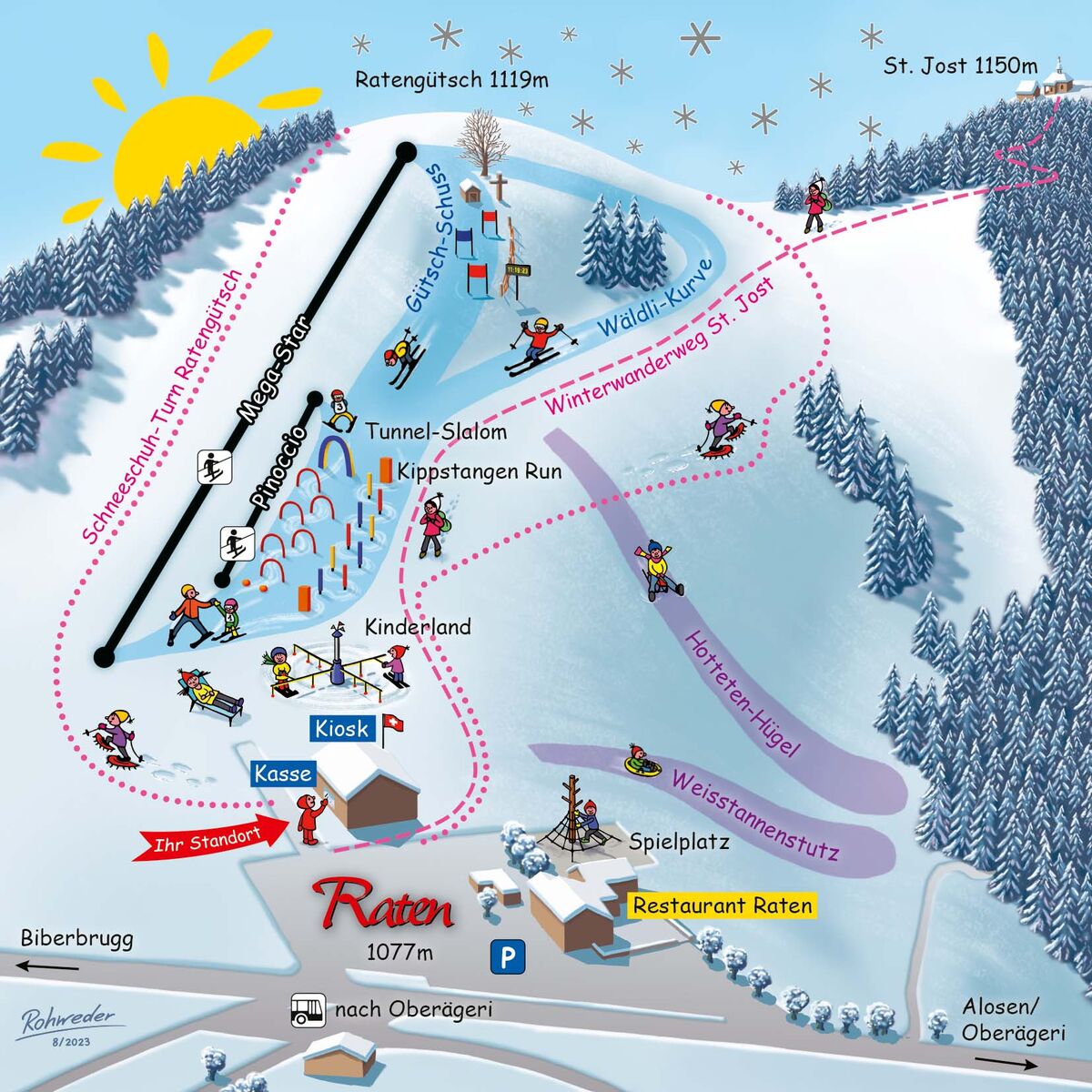 PistenplanSkigebiet Skilift Raten