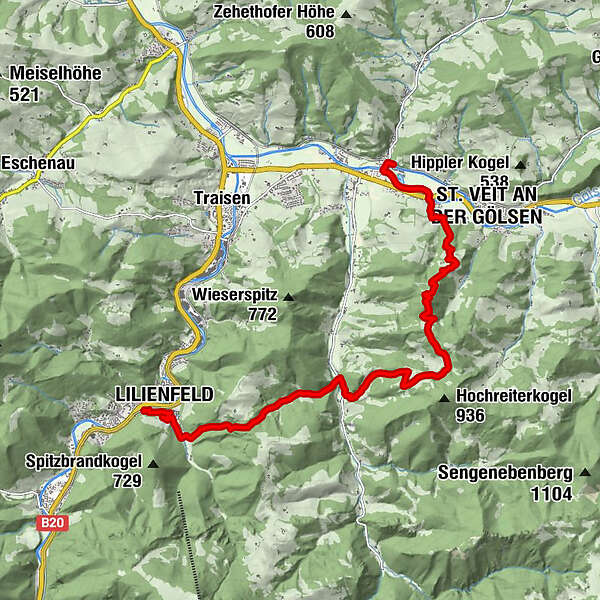 Rundwanderweg: Traisentaler Rundwanderweg 655, Etappe02 - BERGFEX ...