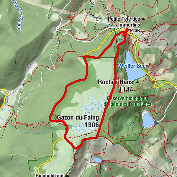 Col du Calvaire Gazon du Faing Soultzeren Eck Auberge des Crêtes