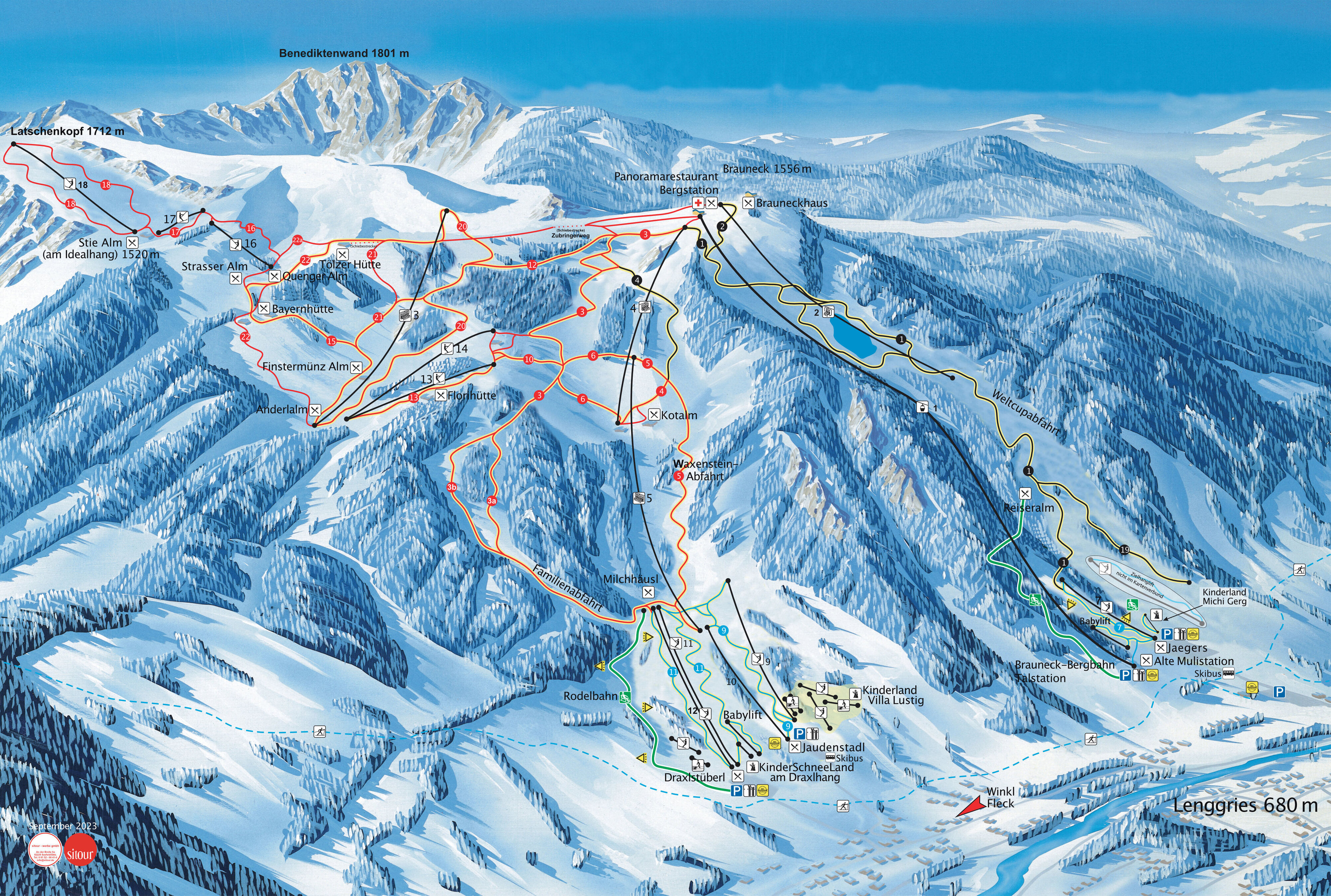 BERGFEX: Station de ski Brauneck / Lenggries - Vacances de ski Brauneck /  Lenggries