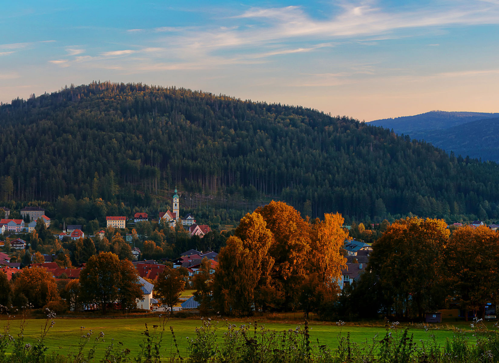 BERGFEX: Panoramic Map Bayerisch Eisenstein: Map Bayerisch Eisenstein ...