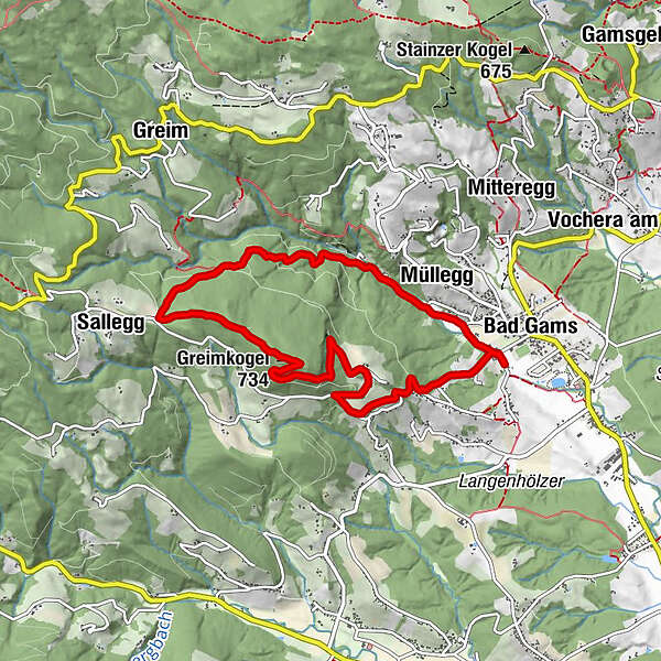 Bad Gams Müllegg Sallegg Greimkogel BERGFEX Wanderung Tour