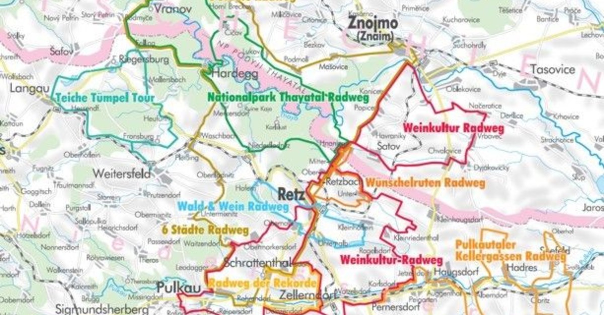 BERGFEX-Sehenswürdigkeiten - Radwegenetz - Retzer Land - Ausflugsziel