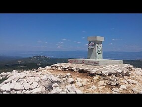 Fahrt der Tour mit Drohenvideo Veli Vrh