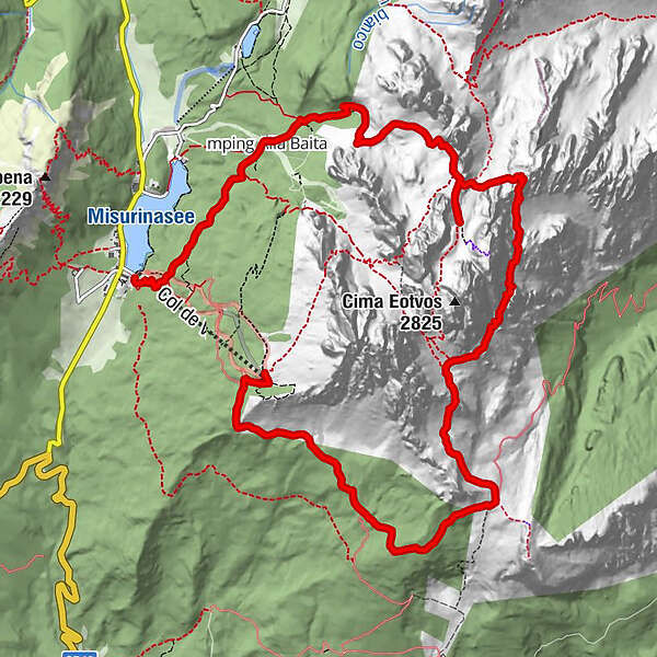 Rifugio Col de Varda Rifugio Città di Carpi Cima Cadin del Deserto