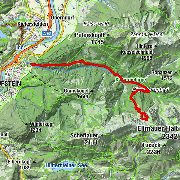 Ebbs, Kufsteiner Klettersteig - BERGFEX - Klettersteig - Tour Tirol