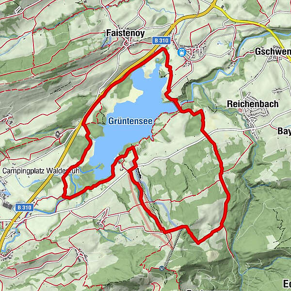 Grüntensee-Rundweg - BERGFEX - Wanderung - Tour Bayern