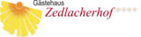 Logotip von Gästehaus Zedlacherhof