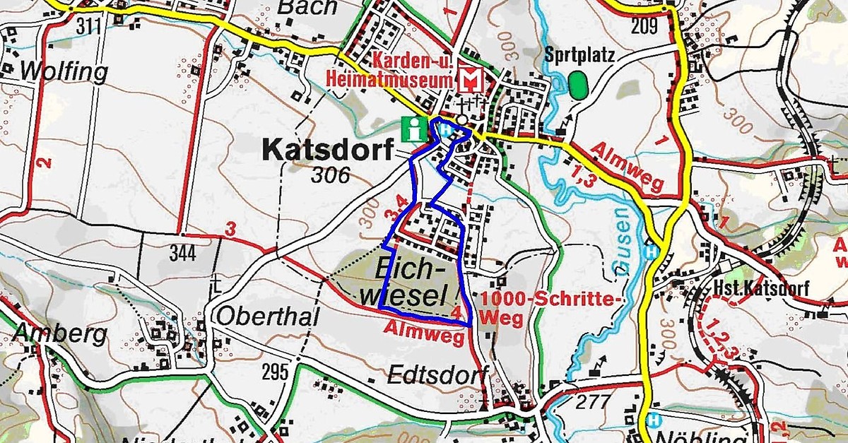 Katsdorf 1000 Schritteweg - BERGFEX - Wanderung - Tour Oberösterreich