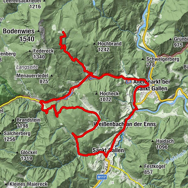 Schüttbaueralm - BERGFEX - Mountainbike - Tour Steiermark