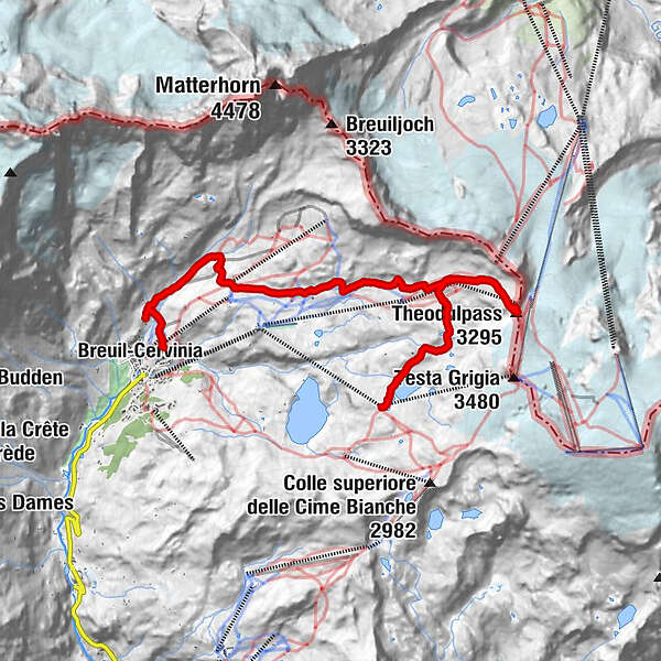 Theodulhorn BERGFEX Wanderung Tour Aostatal