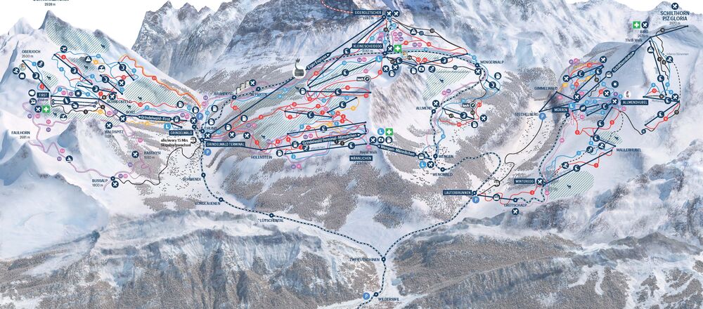 Loipenplan Grindelwald
