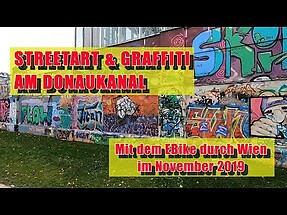 Streetart und Graffiti am Donaukanal in Wien