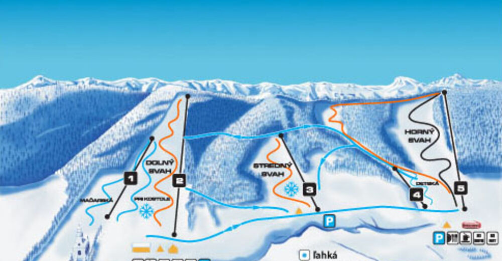 Piste map Ski resort Stebnícka Huta
