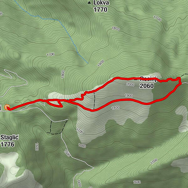 Rosinj BERGFEX Wanderung Tour Föderation Bosnien und Herzegowina