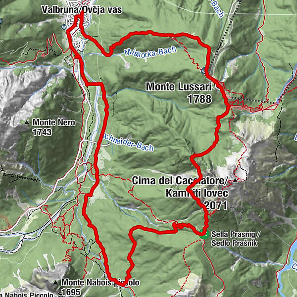 Rundwanderung Von Valbruna über Den Monte Lussari Nach Sella Prasnig ...