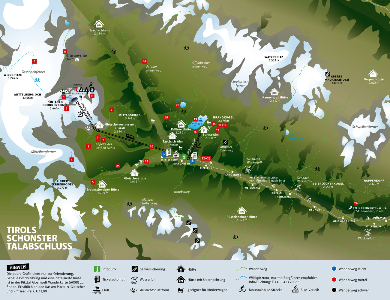 Pitztaler Gletscher - Bergbahnen Rifflsee