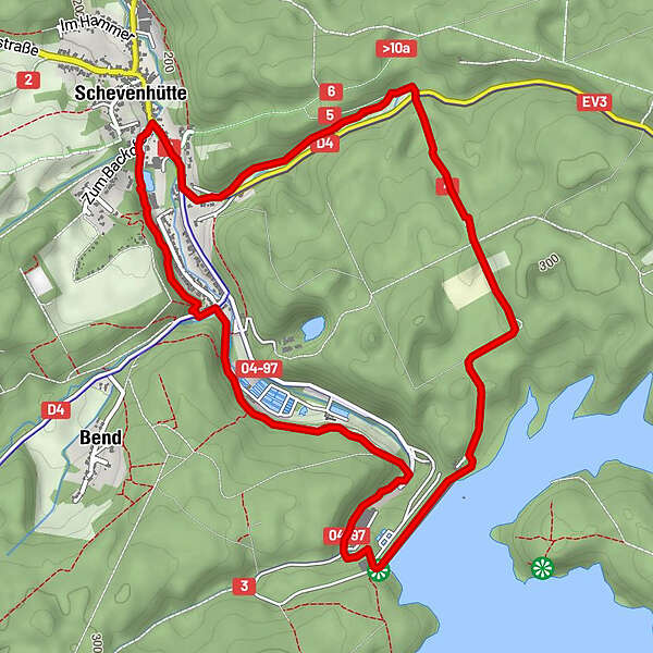 Rundwege des HBV Schevenhütte Rundweg 4 Stolberg Deutschland