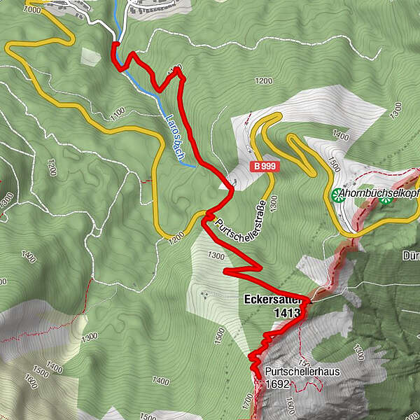 Purtschellerhaus BERGFEX Wanderung Tour Bayern