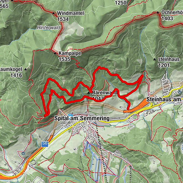 Bärenwand Spital am Semmering RDW BERGFEX Wanderung Tour Steiermark