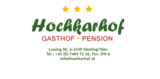 Logo von Gasthof Pension Hochkarhof