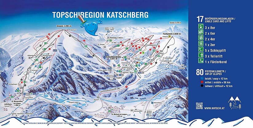 PistenplanSkigebiet Katschberg