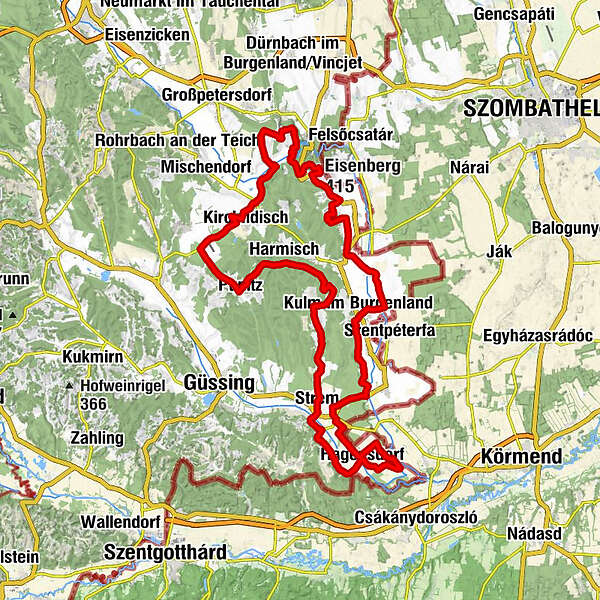 B Radwanderweg Weinidylle Bergfex Radfahren Tour Burgenland